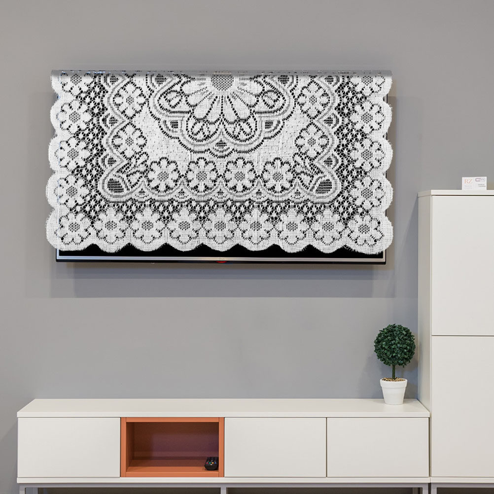 Kitchen Appliances White - Funda Protectora Elegante de Encaje Blanco