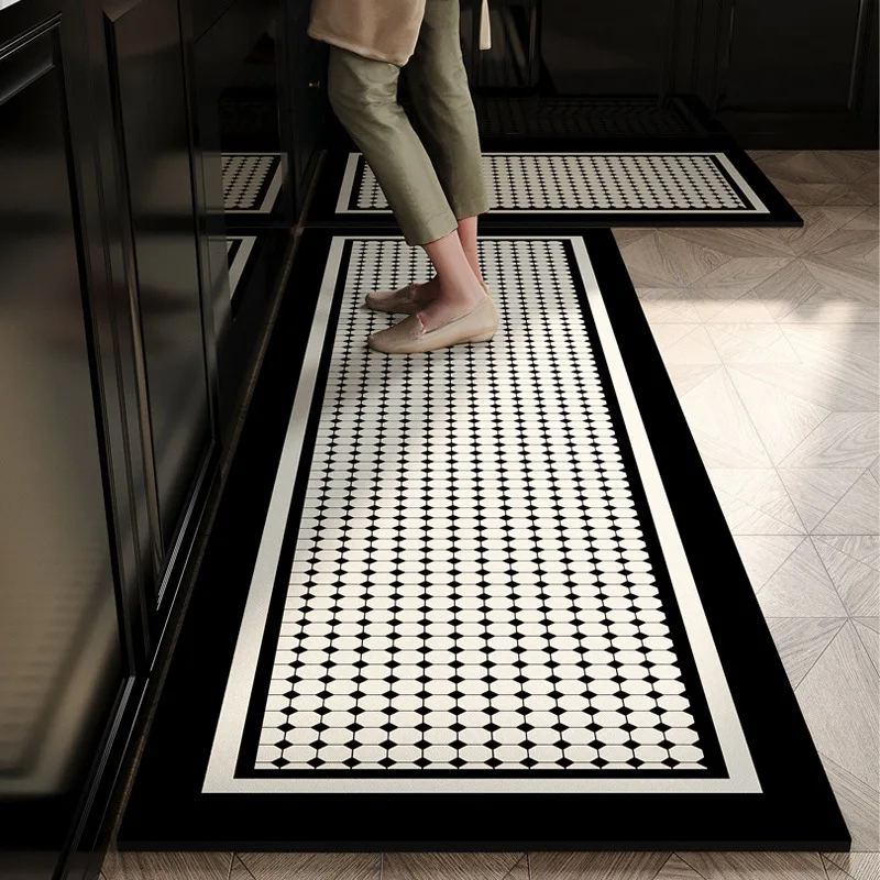 Kitchen Appliances White - VIKAMA Juego de 2 alfombras de