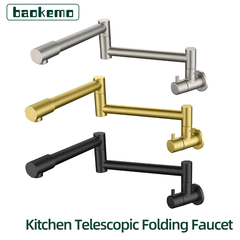 Kitchen Appliances White - Baokemo-grifo plegable de pared, grifo de