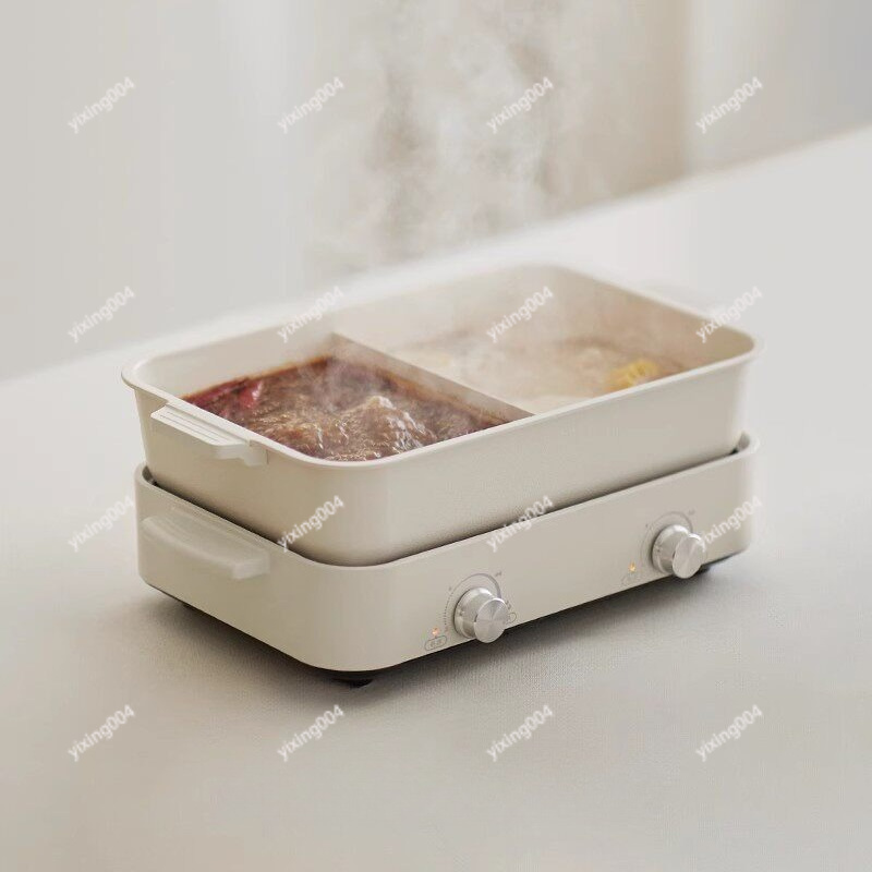 Hot Pot Electric - Olla Eléctrica Multifuncional Desmontable y Parrilla
