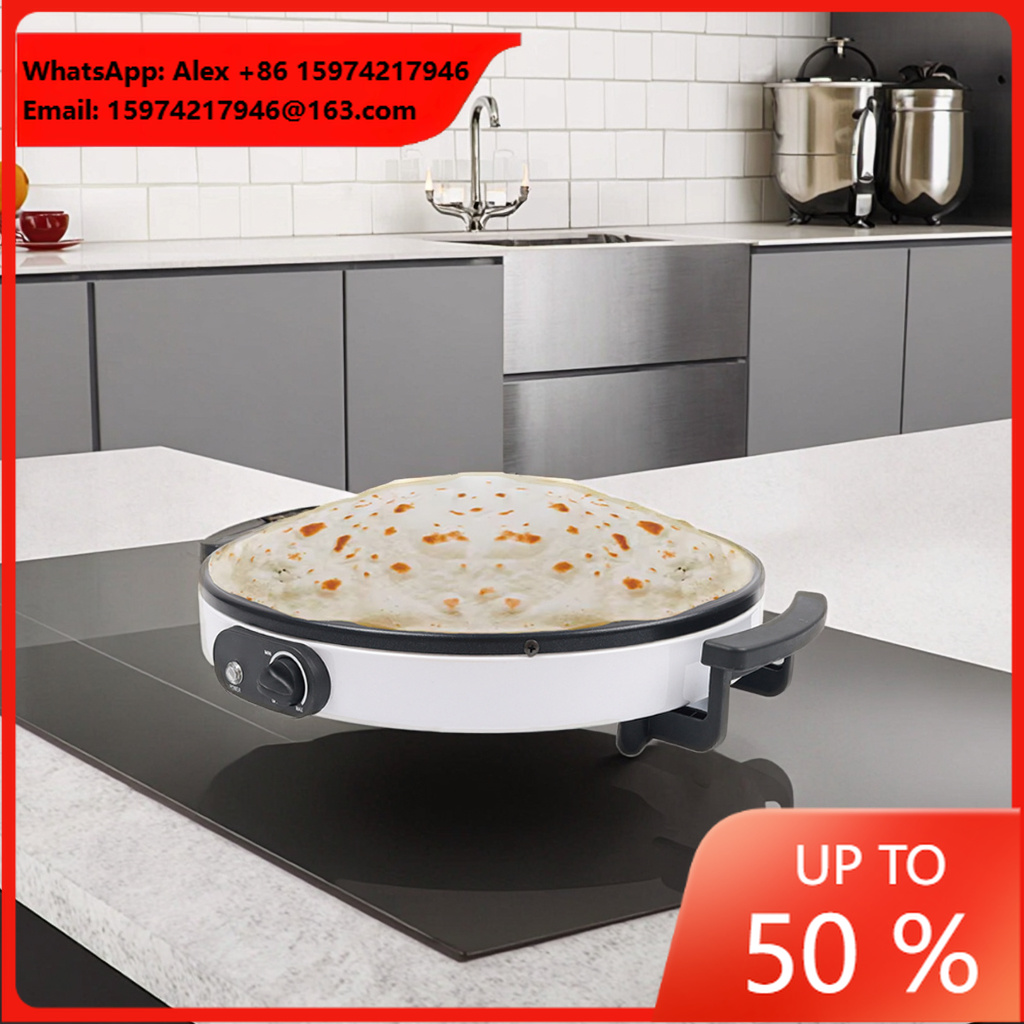 Crepe Maker Non Stick - Máquina Automática para Hacer Crepas, Chapati
