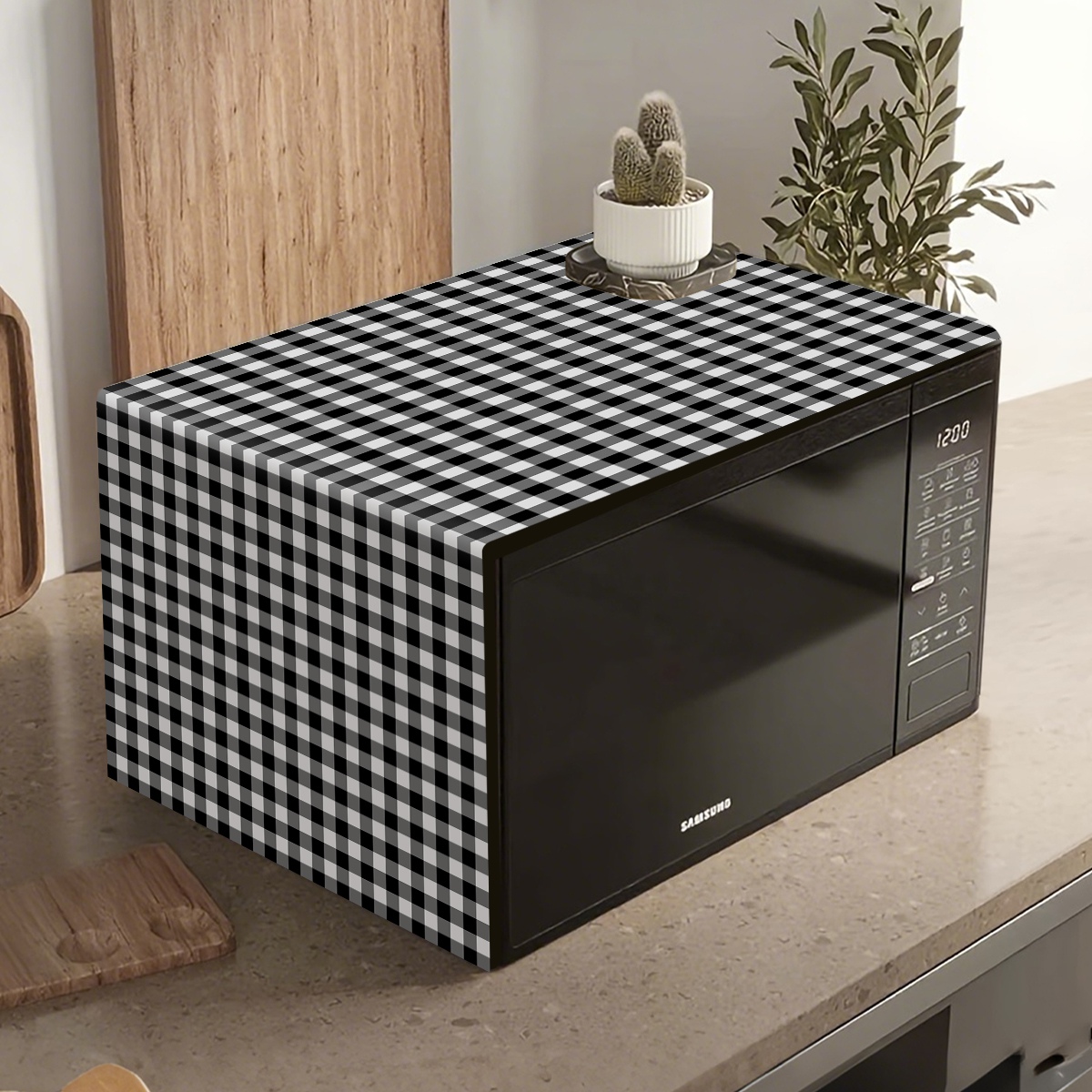 Kitchen Appliances White - Funda protectora para horno microondas a