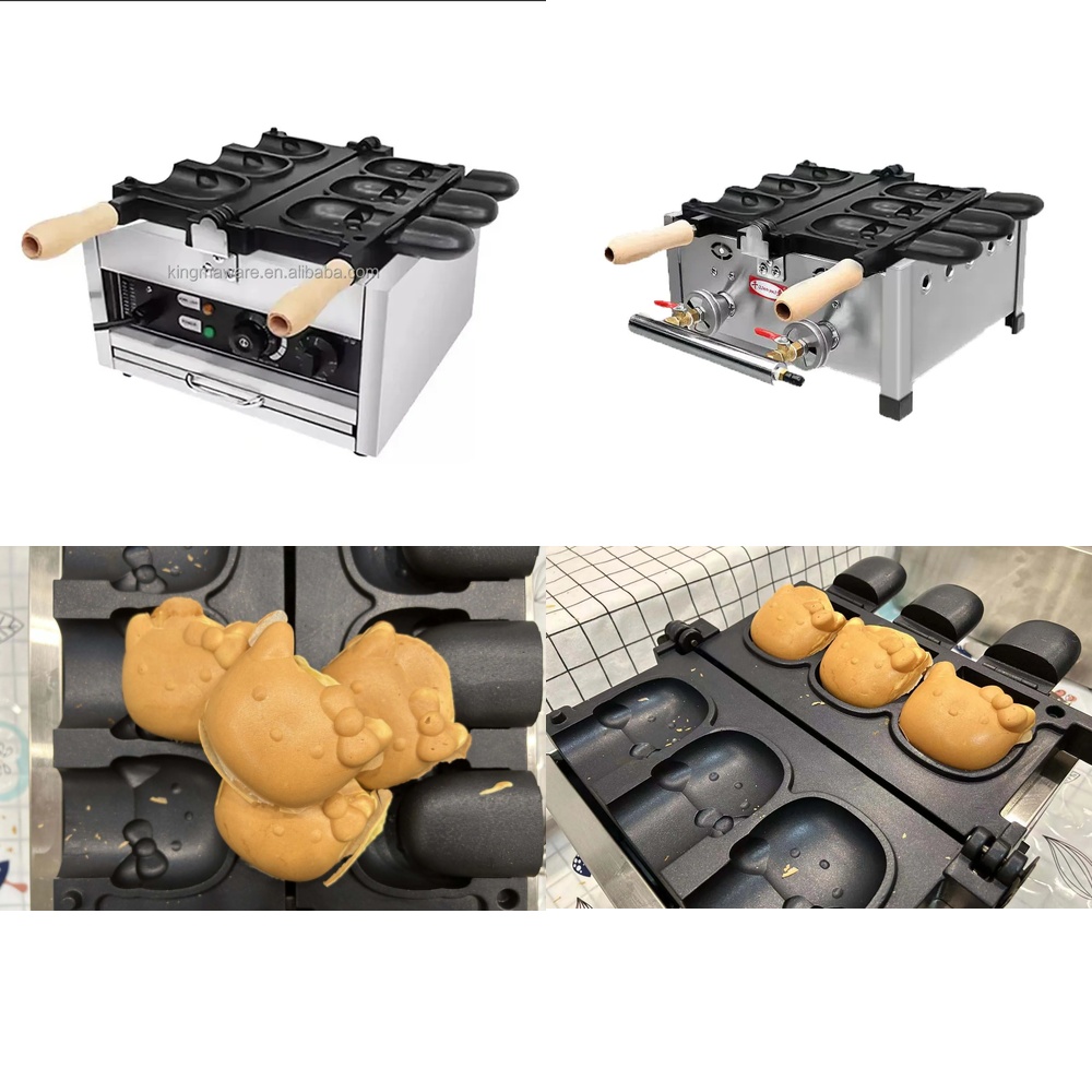 Ice Cream Maker Electric - Máquina para Hacer Waffles con Forma