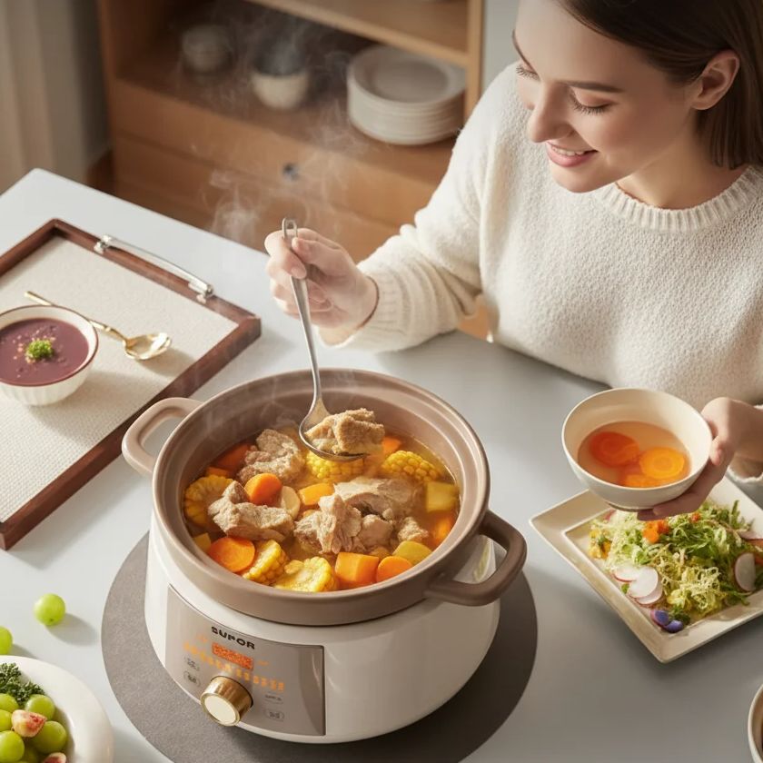 Slow Cooker Ceramic - Olla de cocción lenta eléctrica de