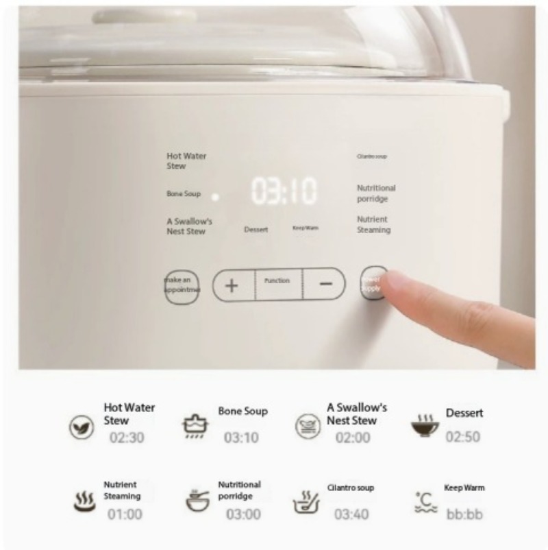 Olla de cocción lenta eléctric - Slow Cooker Ceramic reseña y precio