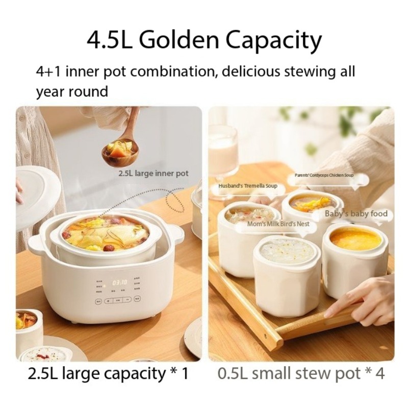 Olla de cocción lenta eléctric - Slow Cooker Ceramic reseña y precio