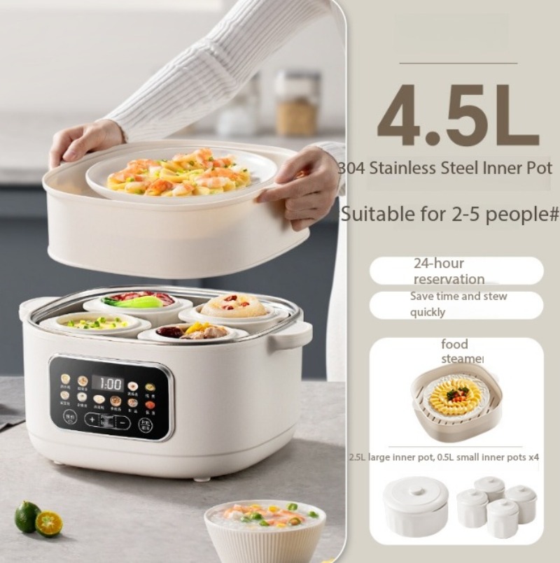 Olla de cocción lenta eléctric - Slow Cooker Ceramic reseña y precio