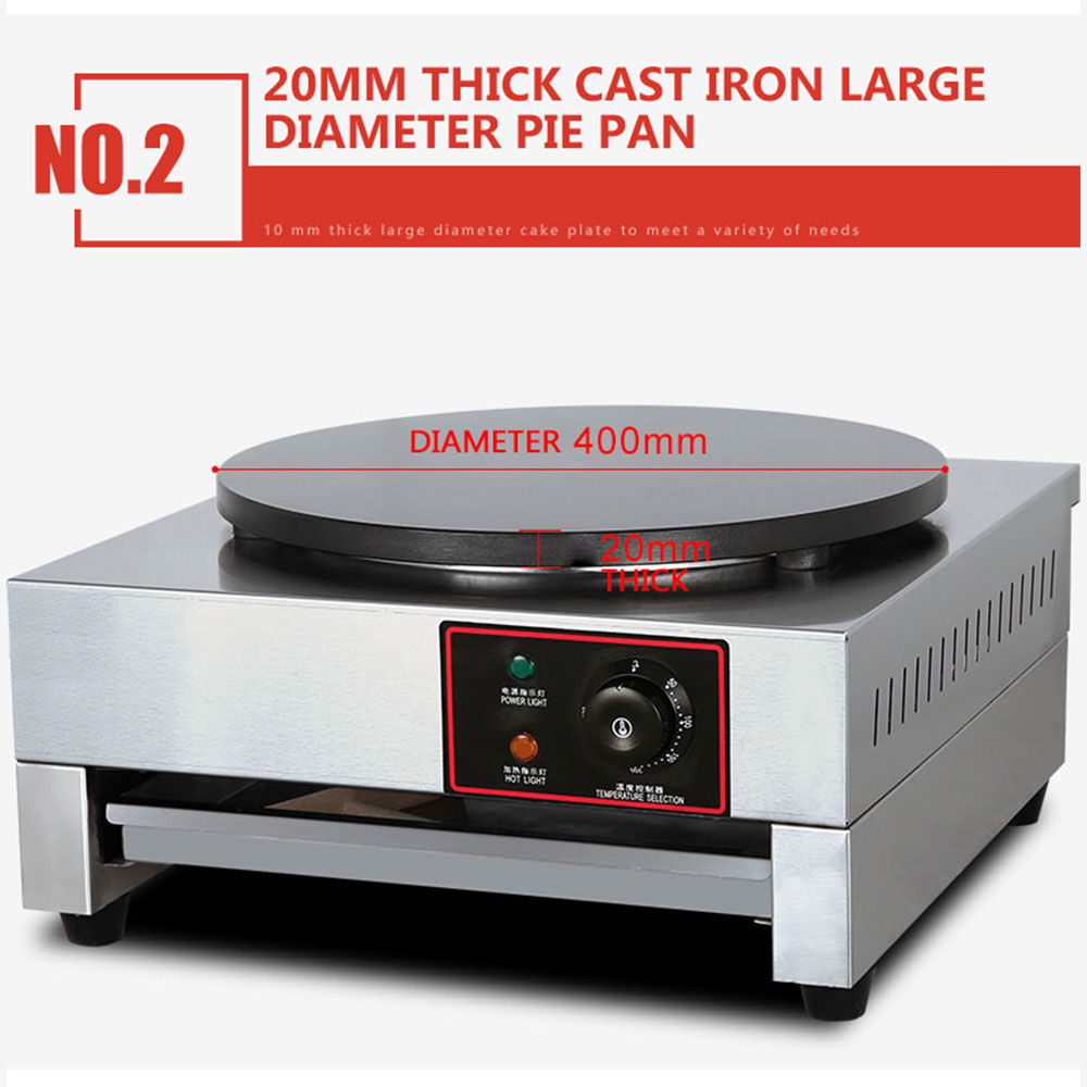 Máquina para hacer crepes eléc - Crepe Maker Non Stick reseña y precio