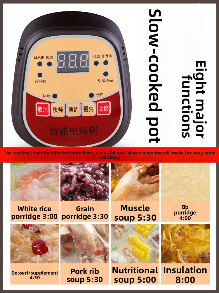 Olla de cocción lenta eléctric - Slow Cooker Ceramic reseña y precio
