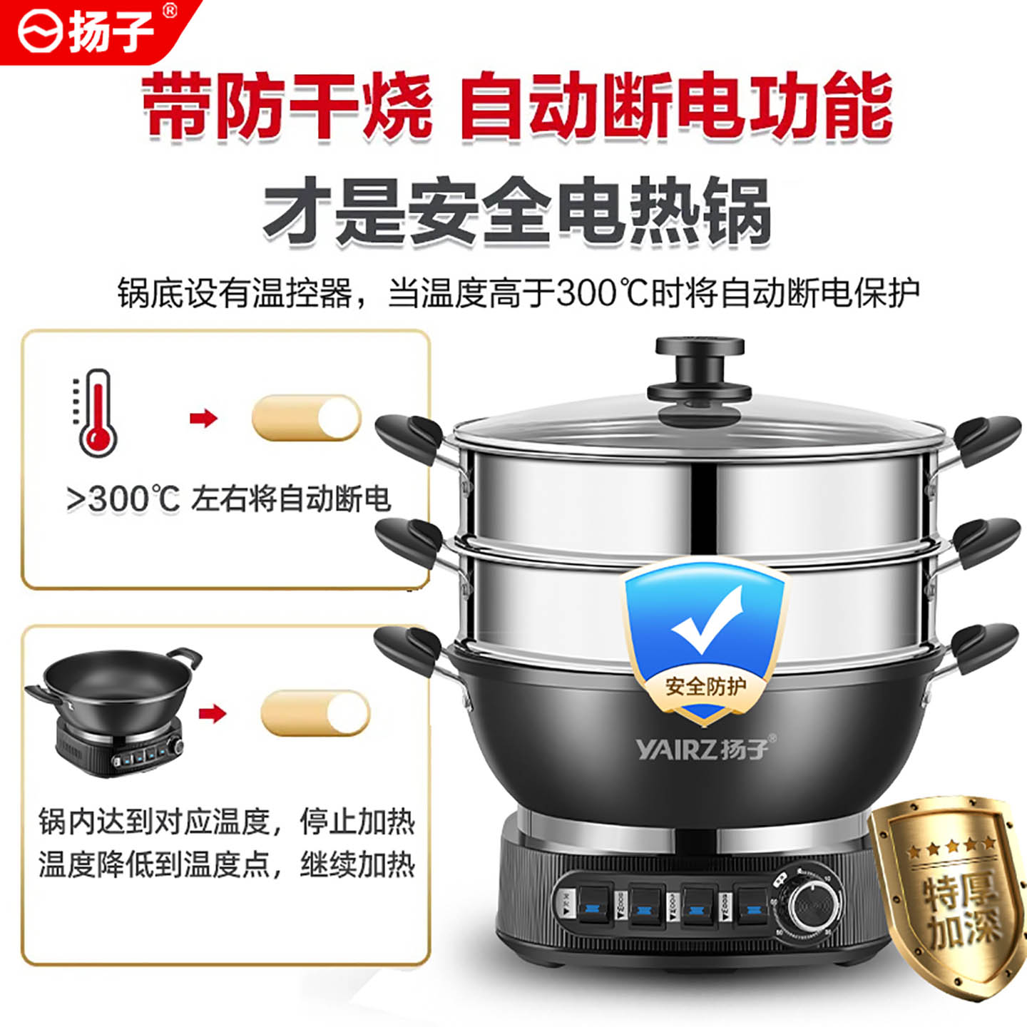 Sartén eléctrica antiadherente - Slow Cooker Ceramic reseña y precio