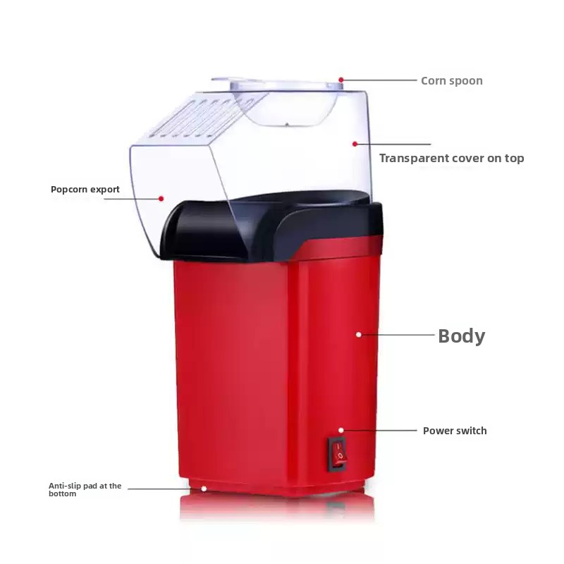 Máquina de maíz de aire sin ac - Air Popcorn Maker reseña y precio