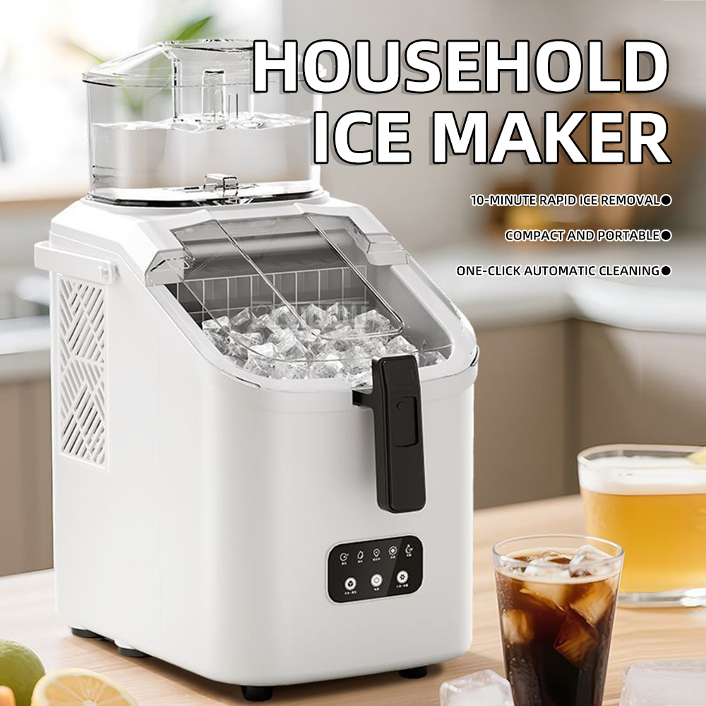 Máquina de hielo para el hogar - Kitchen Appliances White reseña y precio