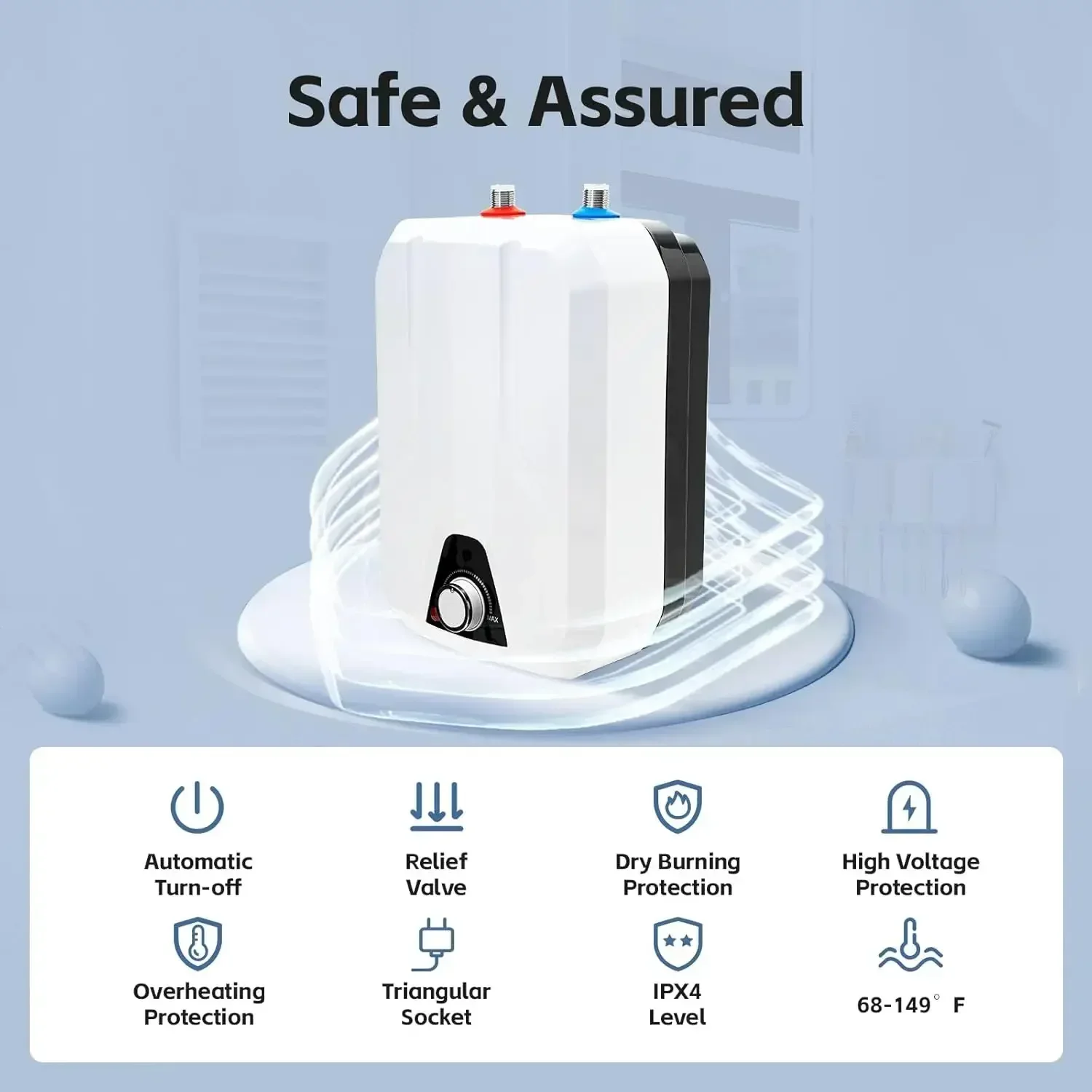 Calentador de Agua Instantáneo - Kitchen Appliances White reseña y precio