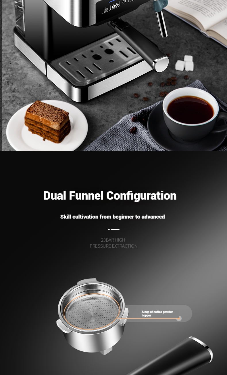 Cafetera Semiautomática Italia - Milk Frother Automatic reseña y precio