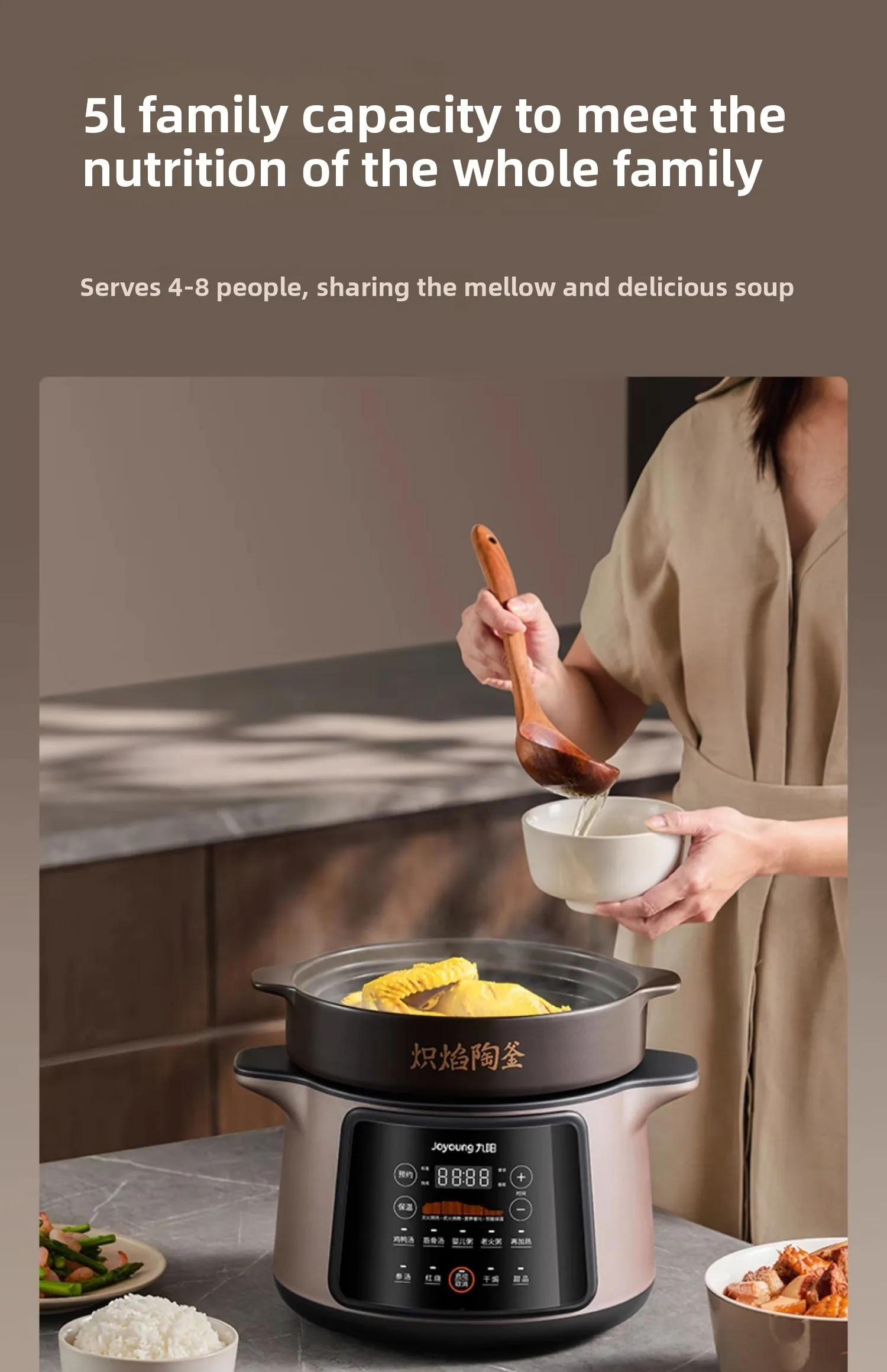 Olla de Cocción Lenta Eléctric - Slow Cooker Ceramic reseña y precio