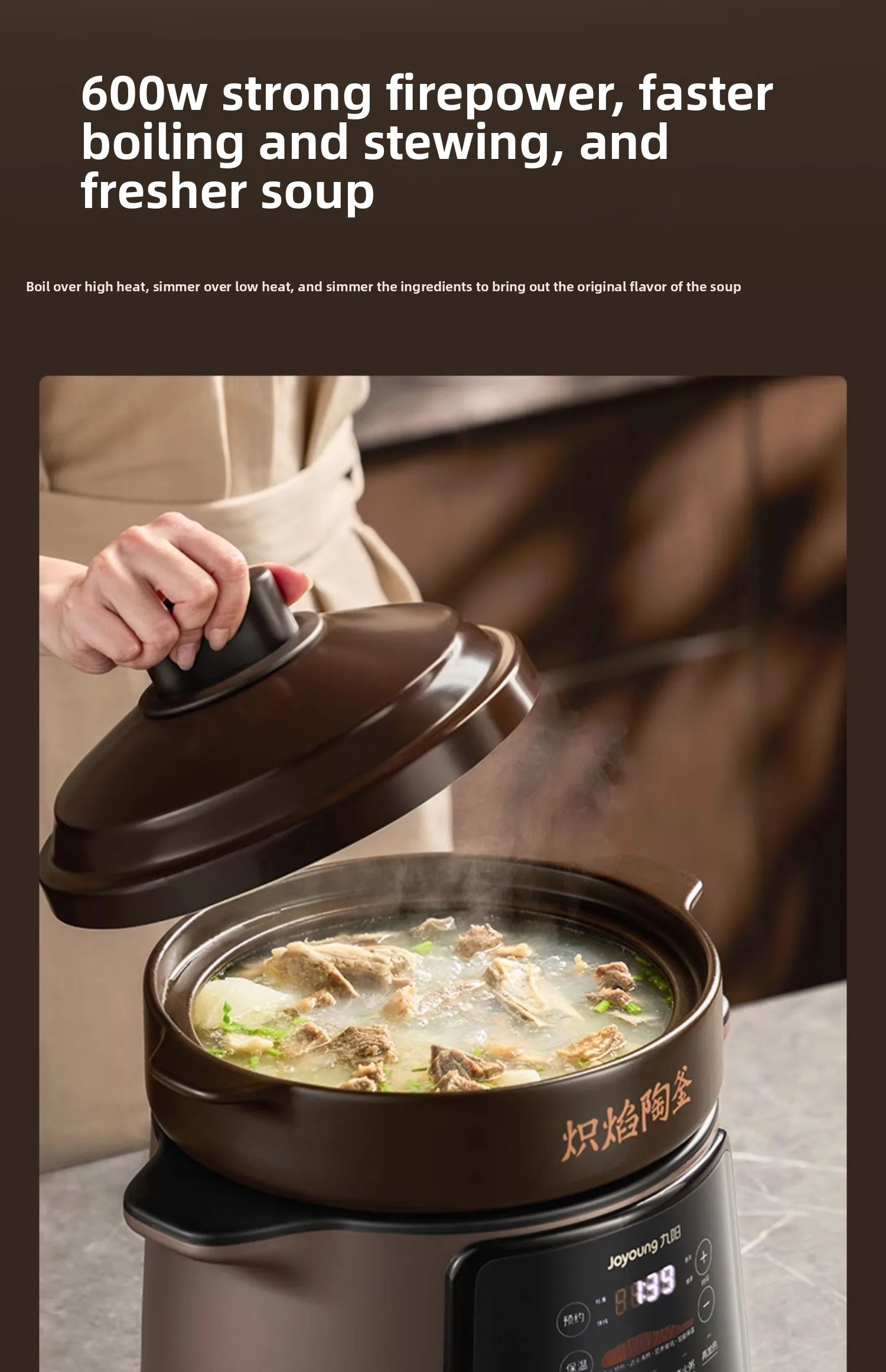Olla de Cocción Lenta Eléctric - Slow Cooker Ceramic reseña y precio