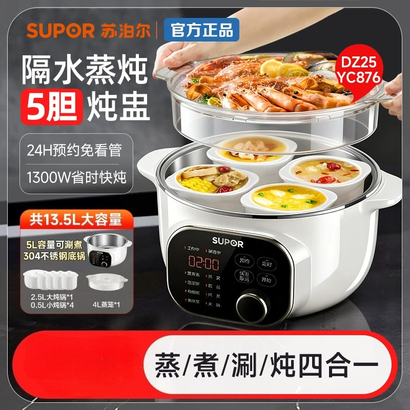 Olla de cocción lenta eléctric - Slow Cooker Ceramic reseña y precio