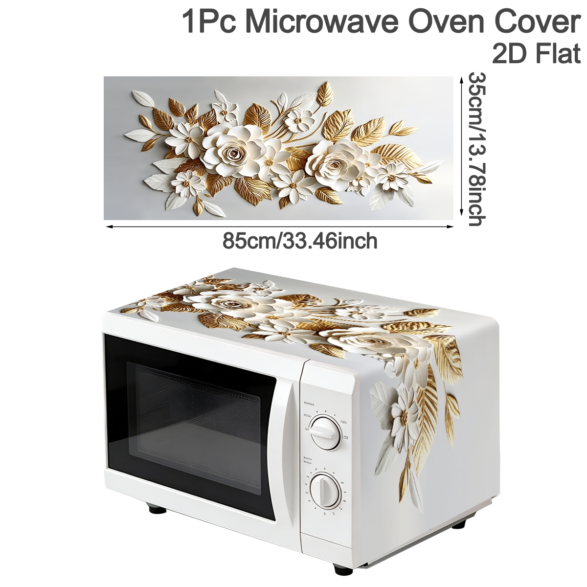 Funda para Horno de Microondas - Kitchen Appliances White reseña y precio