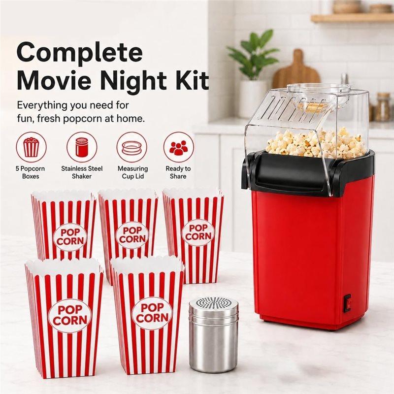 Máquina de palomitas de maíz c - Air Popcorn Maker reseña y precio