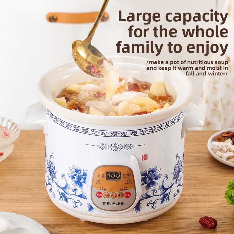 Olla de cocción lenta eléctric - Slow Cooker Ceramic reseña y precio