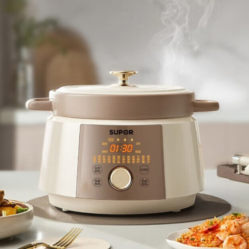 Olla de cocción lenta eléctric - Slow Cooker Ceramic reseña y precio