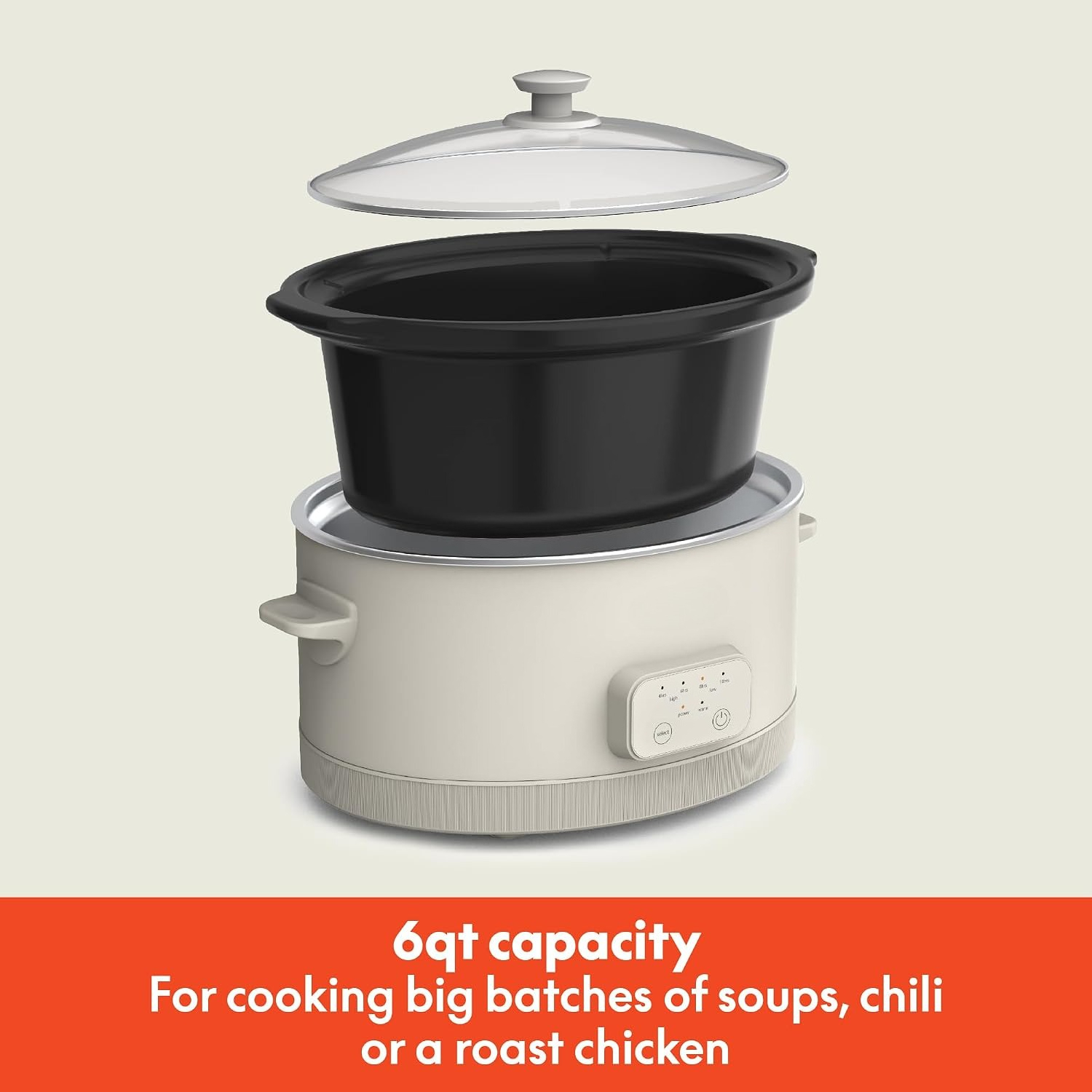 Olla de cocción lenta programa - Slow Cooker Ceramic reseña y precio
